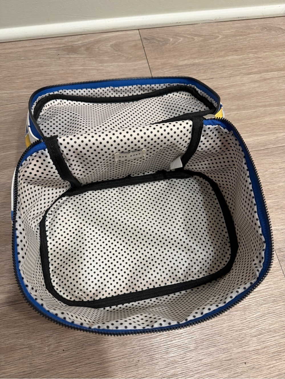 Rae Dunn Ciao, Bella Lemon Print Cosmetic Train Case - White & Yellow - Picture 7 of 9